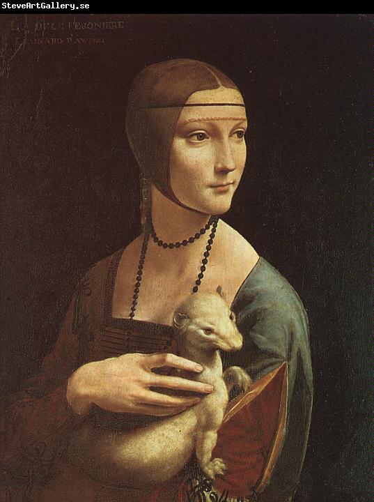  Leonardo  Da Vinci Portrait of Cecilia Gallarani